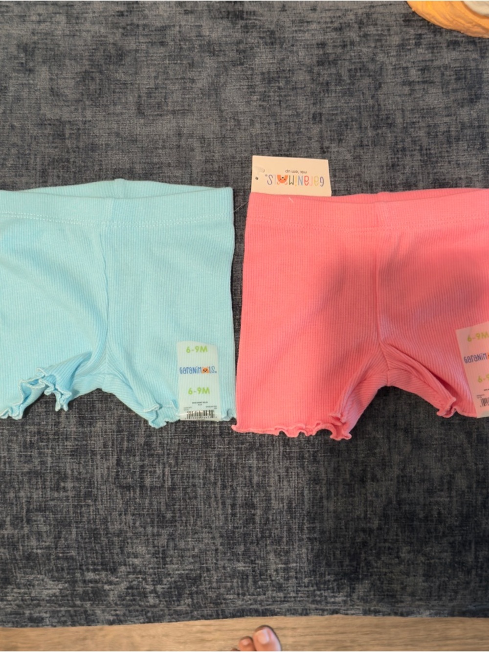 Garanimals Pink Ribbed Baby Shorts